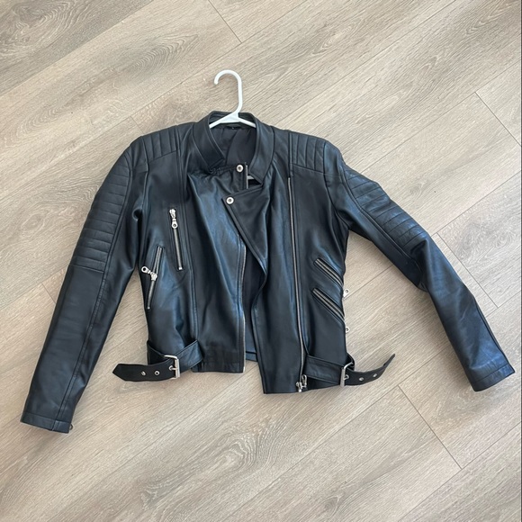 Leather jacket,lulu lemon jacket and other brand new coat for sale - Picture 1 of 4